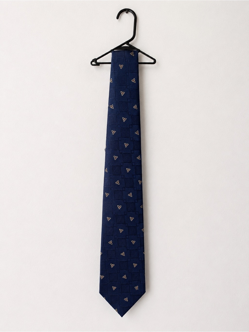 Patrick Francis Ireland Pure Silk Navy Celtic Knot Tie